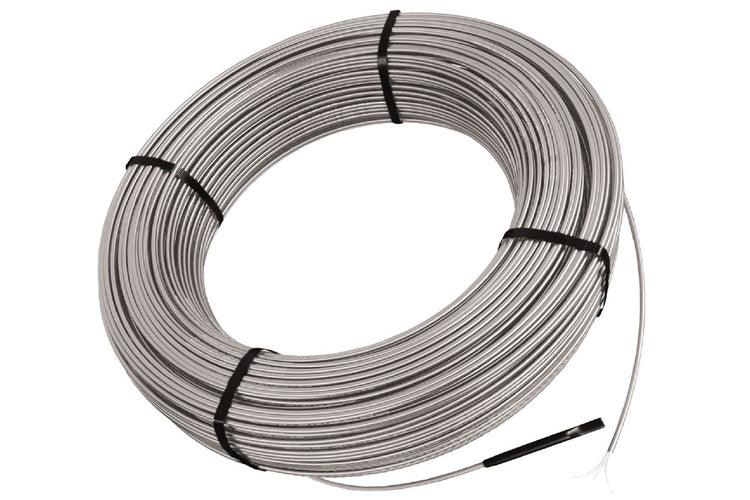 Schluter® DITRA-HEAT-E-HK electric radiant floor heating cables used with uncoupling membrane