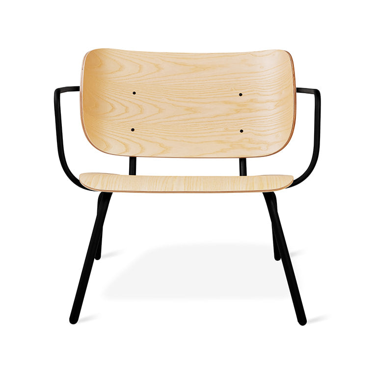Gus* Modern BANTAM Blonde Ash lounge chair