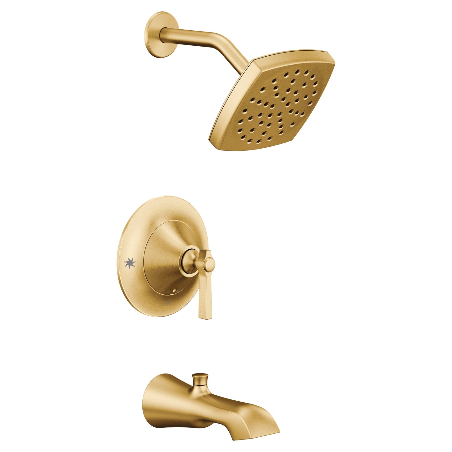 Moen FLARA™ Brushed Gold Posi-Temp tub & shower faucet / S6365