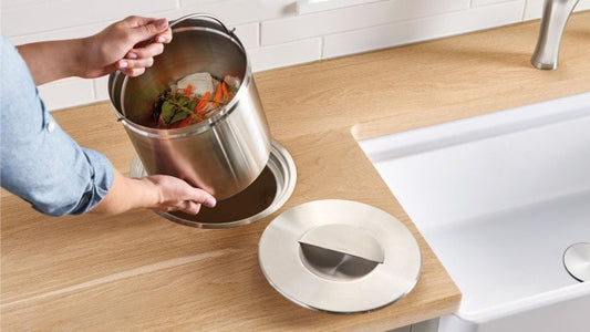 Blanco SOLON counter integrated compost system