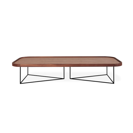Gus* Modern PORTER Natural Walnut rectangular coffee table
