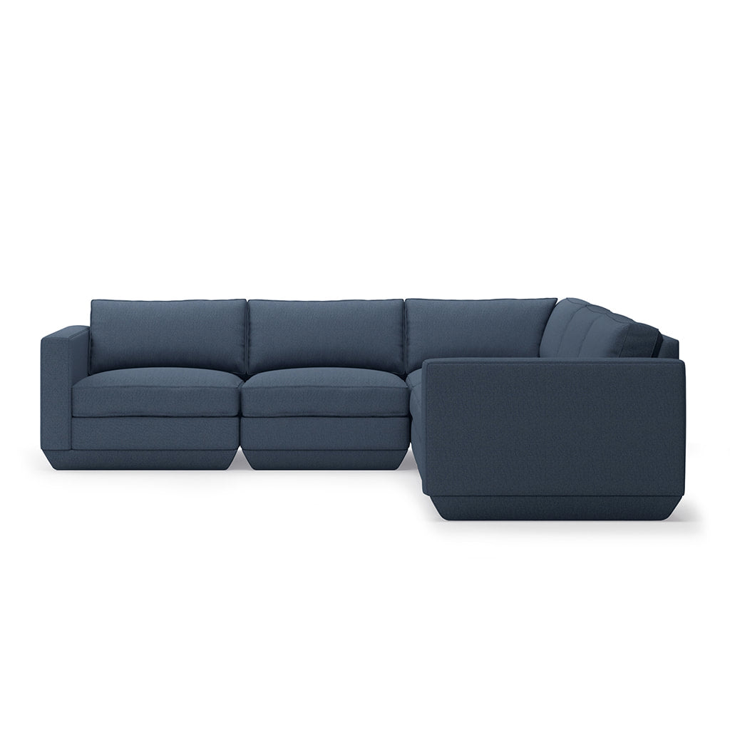 Gus* Modern PODIUM 5PC Corner Sectional - Hanson Navy