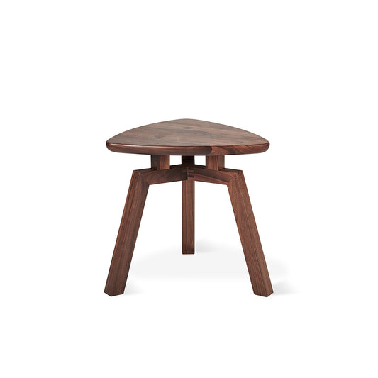 Gus* Modern SOLANA Natural Walnut triangular end table