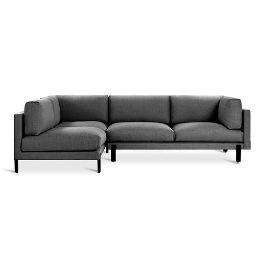 Gus* Modern SILVERLAKE Sectional | Left - Andorra Pewter