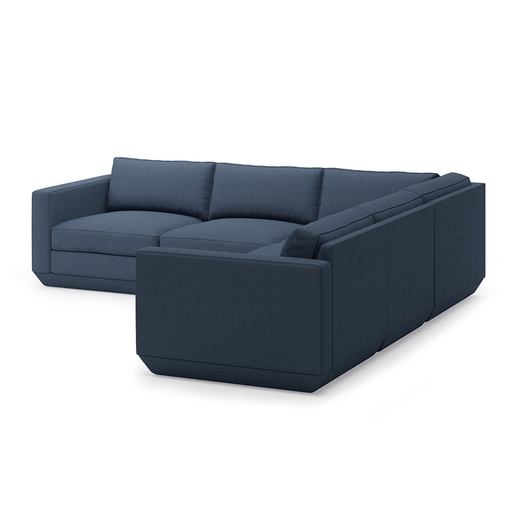 Gus* Modern PODIUM 5PC Corner Sectional - Hanson Navy