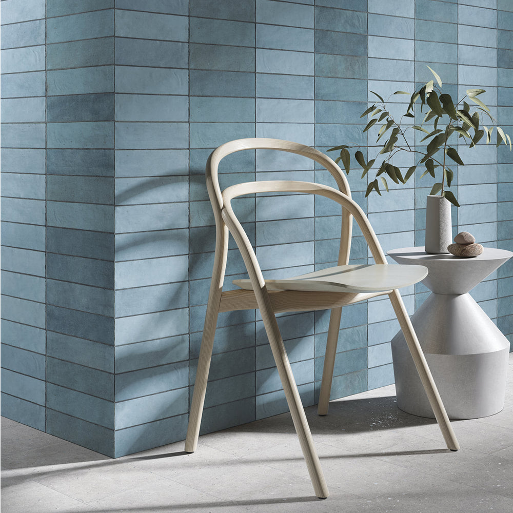 SAHN White 4 x 4 zellige style matte wall tile