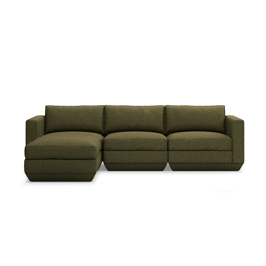 Gus* Modern PODIUM 4PC Sectional | Left - Copenhagen Terra
