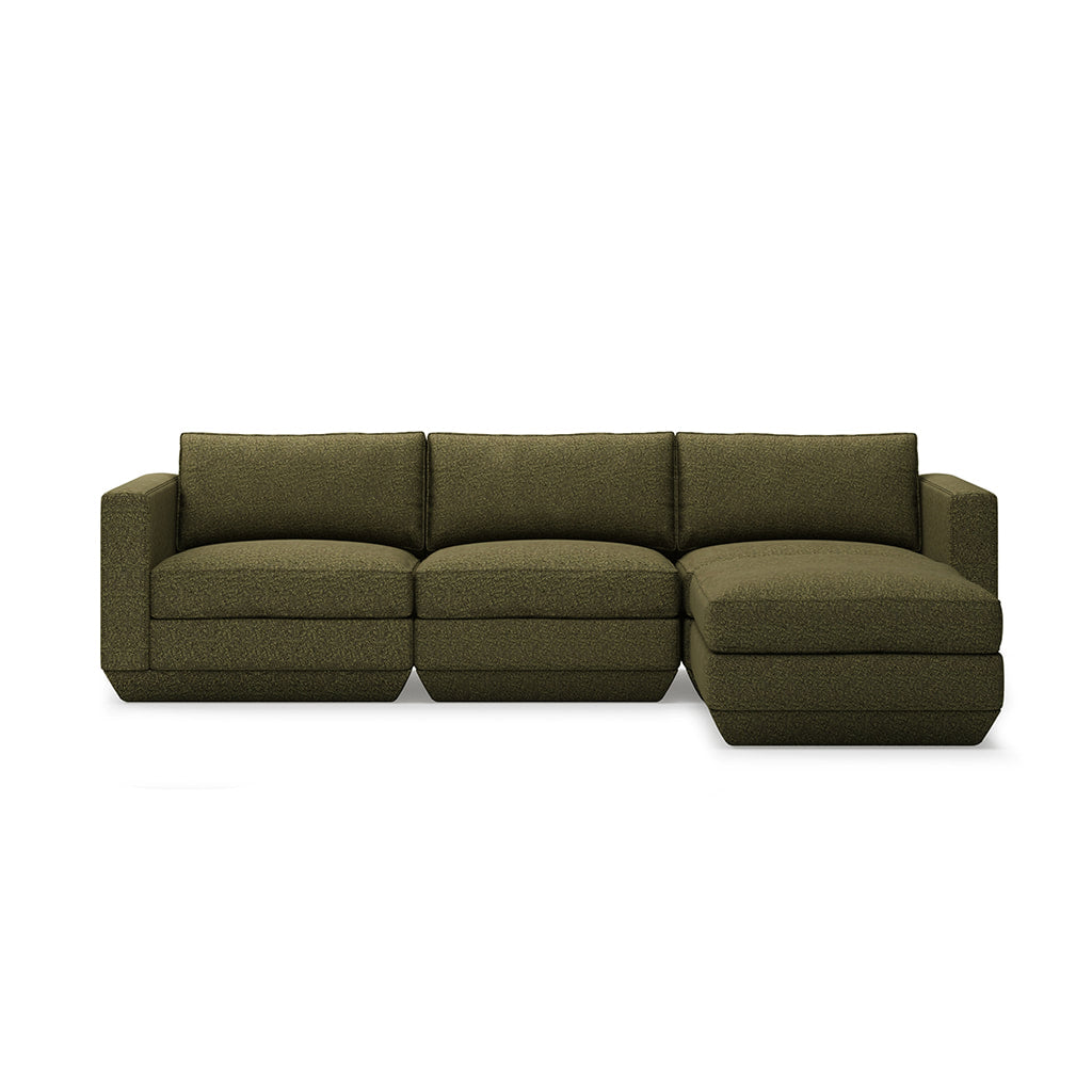Gus* Modern PODIUM 4PC Sectional | Right - Copenhagen Terra