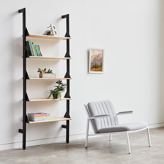 Gus* Modern BRANCH-1 black / black / blonde ash shelving unit
