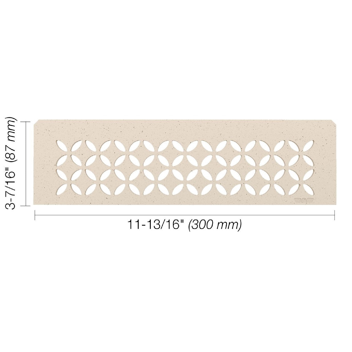 Schluter® FLORAL SHELF-N Ivory niche shelf
