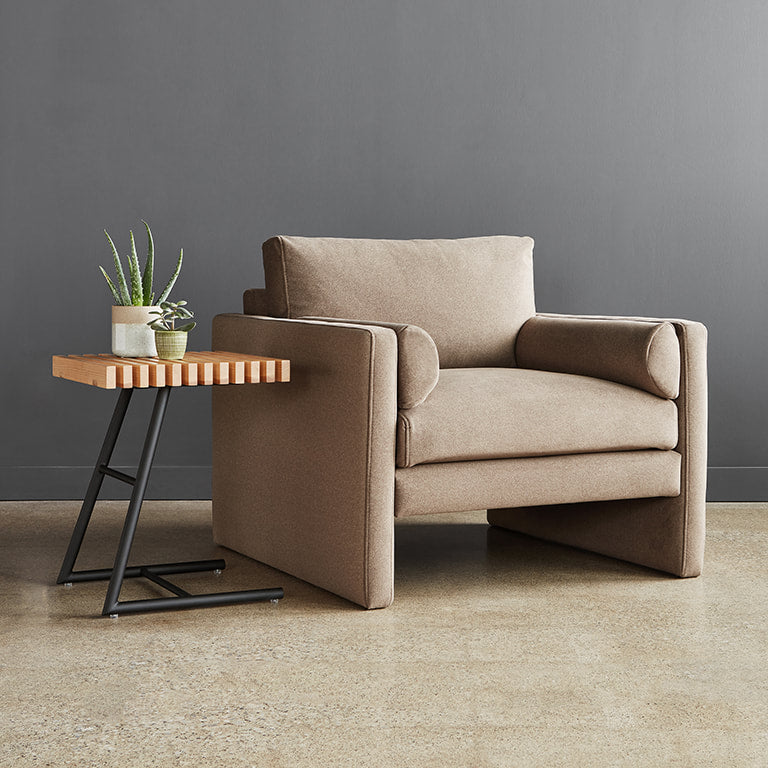 Gus* Modern TRANSIT Black Ash end table