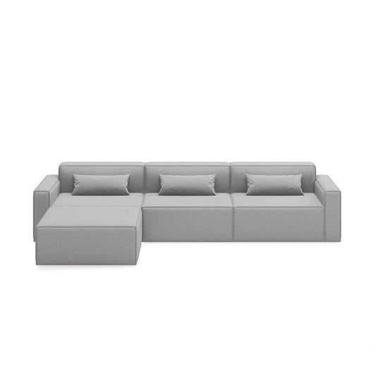 Gus* Modern MIX MODULAR Parliament Stone 4pc sectional