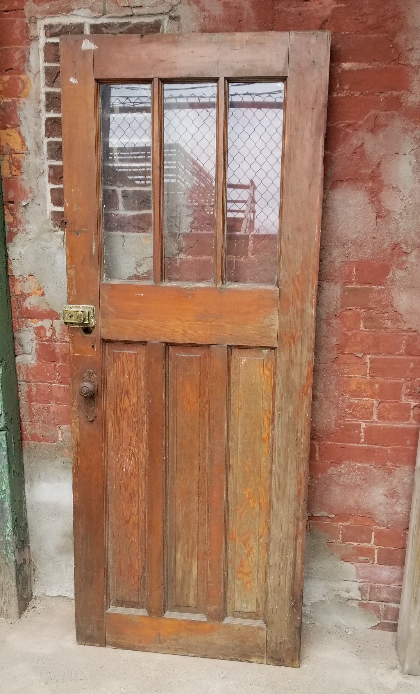 salvage 30 x 75 solid oak door