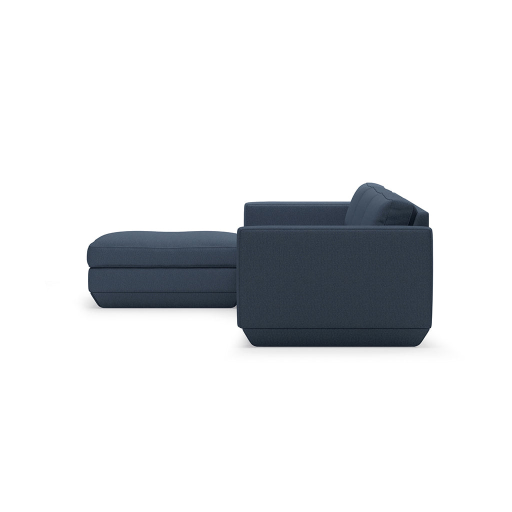 Gus* Modern PODIUM 4PC Sectional | Left - Hanson Navy