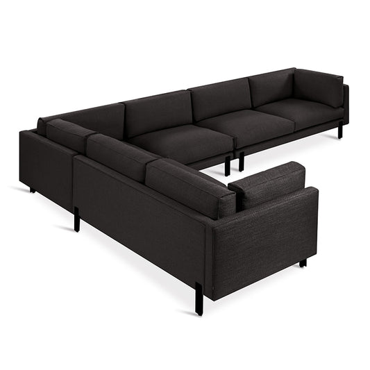 Gus* Silverlake XL Sectional | Left - Andorra Espresso