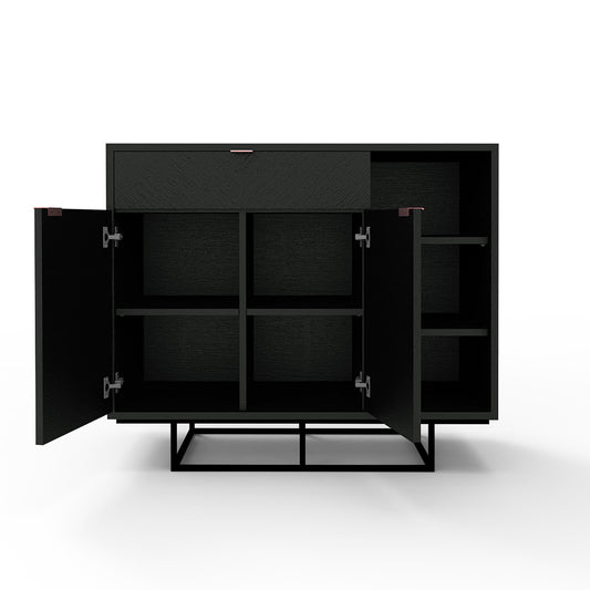 Gus* Modern MYLES black oak cabinet