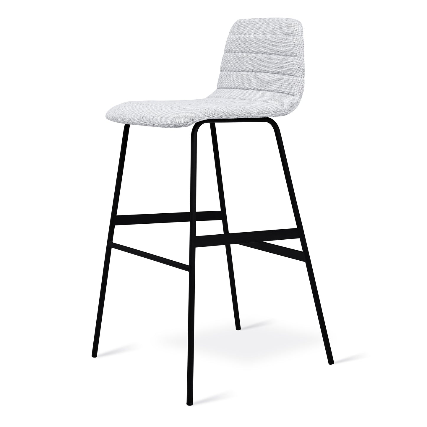Gus* Modern LECTURE Pixel Shale upholstered bar stool