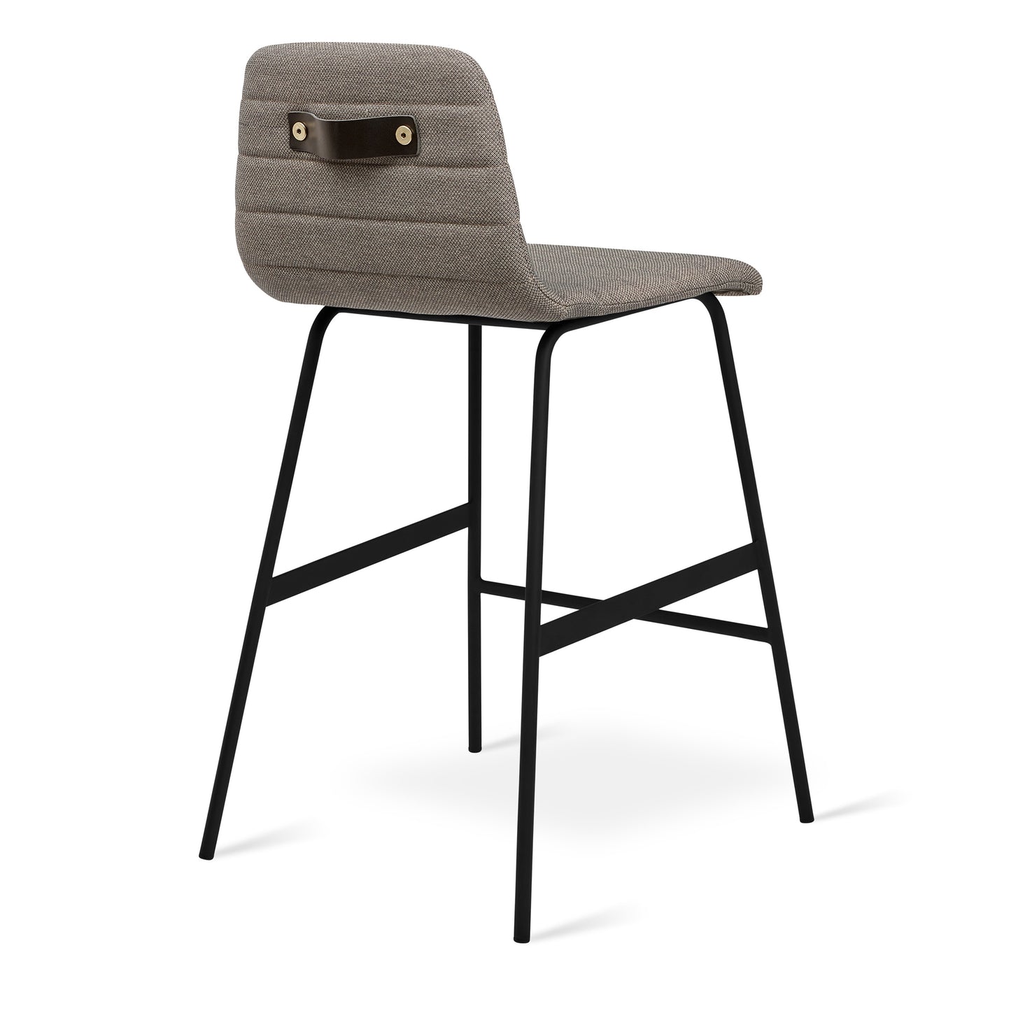 Gus* Modern LECTURE pixel truffle upholstered counter stool