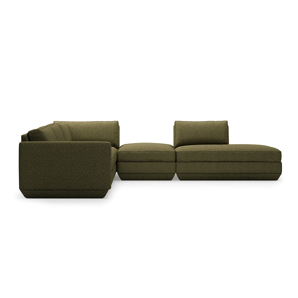 Gus* Modern PODIUM 5PC Seating Group A | Right - Copenhagen Terra