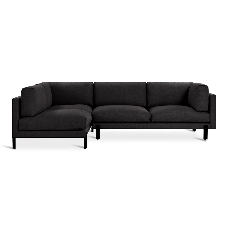 Gus* Modern SILVERLAKE Sectional | Left - Andorra Espresso