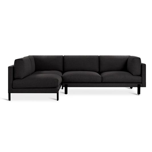 Gus* Modern SILVERLAKE Sectional | Left - Andorra Espresso