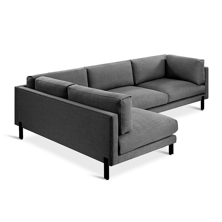 Gus* Modern SILVERLAKE Sectional | Left - Andorra Pewter