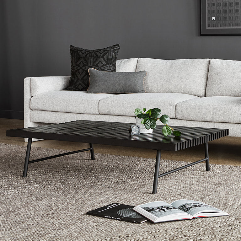 Gus* Modern TRANSIT Black Ash coffee table