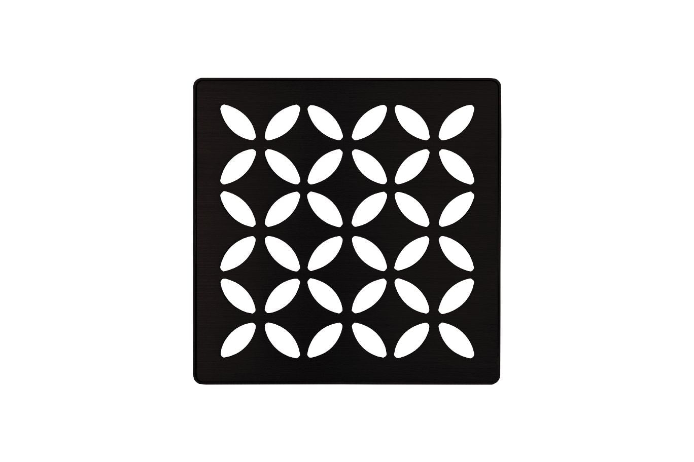 Schluter® FLORAL KERDI-DRAIN Matte Black drain grate