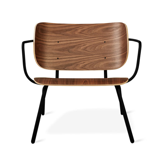 Gus* Modern BANTAM Natural Walnut lounge chair