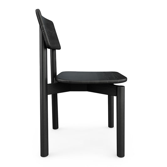 Gus* Modern RIDLEY Black Ash dining chair