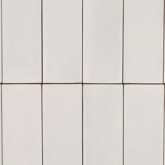 TINT Blanc 2 x 6.5 zellige style matte wall tile