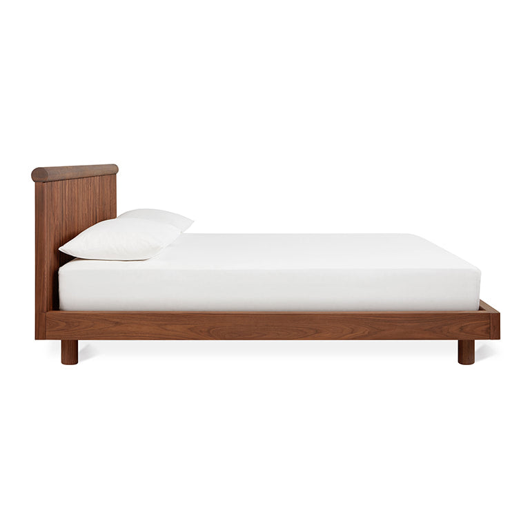 Gus* Modern ODEON Classic Walnut queen bed