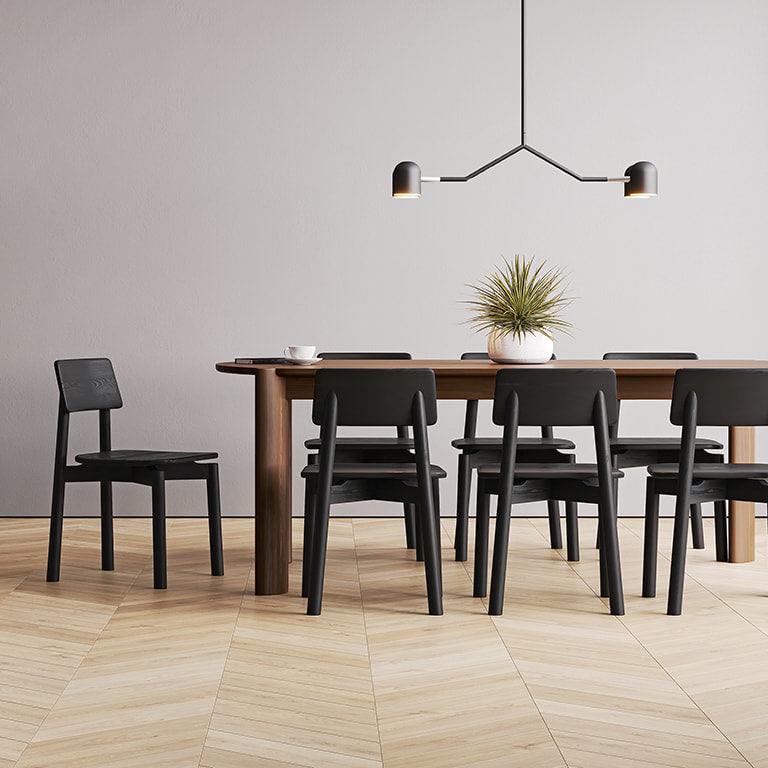 Gus* Modern RIDLEY Black Ash dining chair