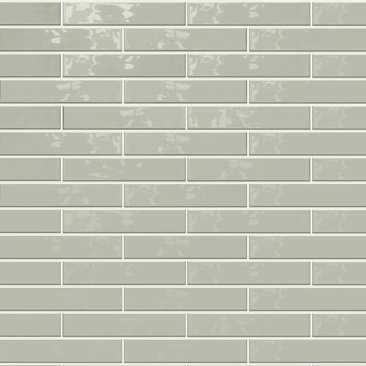 GRACE Emerald 2 x 10 glossy wall tile
