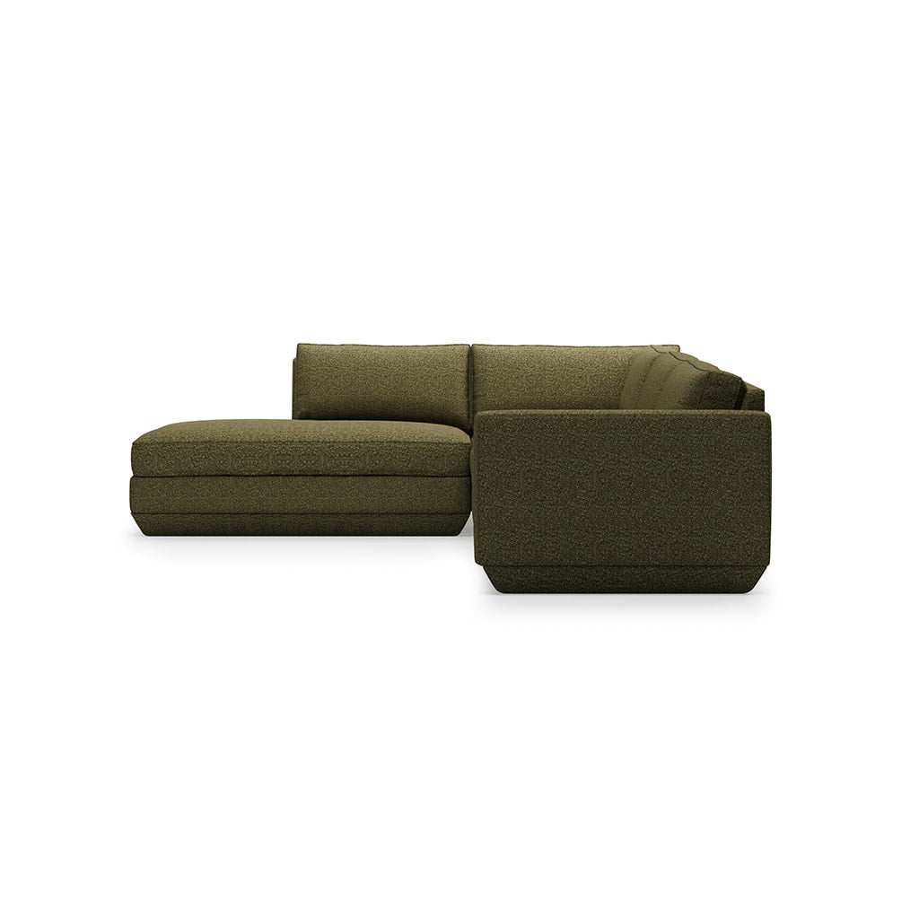 Gus* Modern PODIUM 4PC Lounge Sectional A | Left - Copenhagen Terra