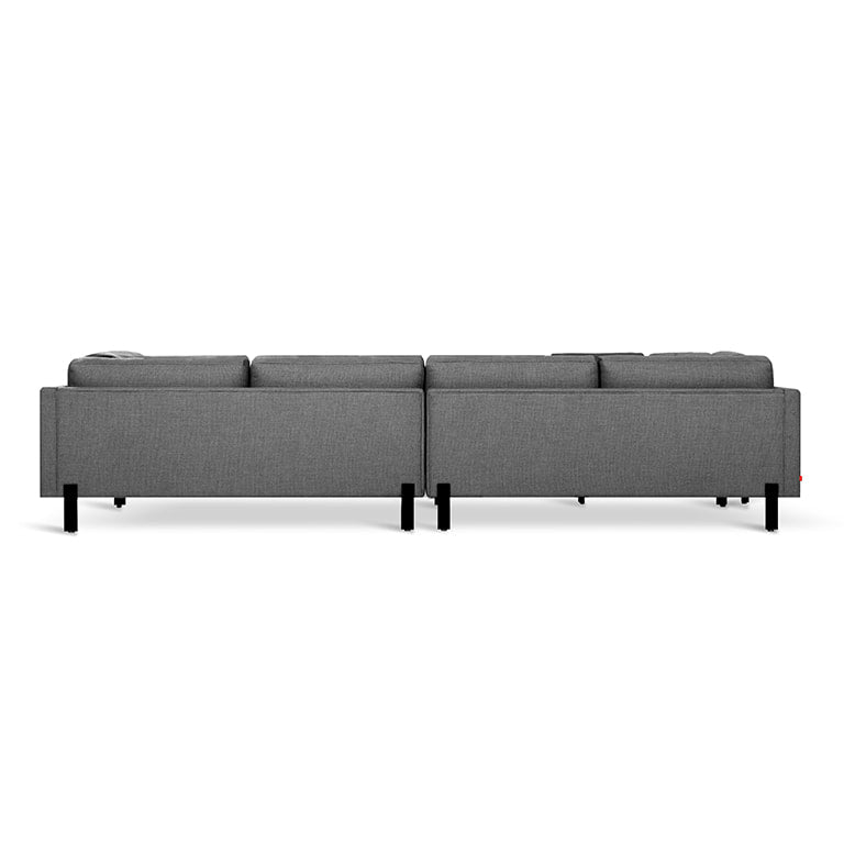 Gus* Modern SILVERLAKE Andorra Pewter XL sectional (left)