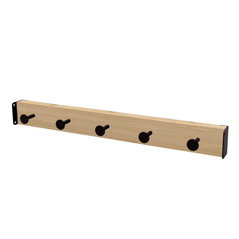 Gus* Modern BRANCH Blonde Ash & Black hook rail