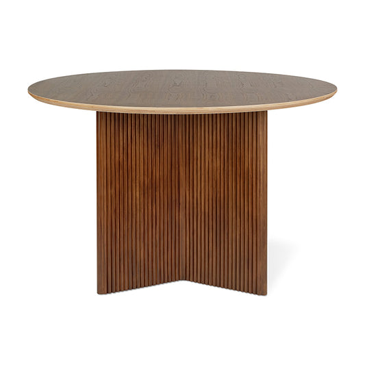 Gus* Modern ATWELL Natural Walnut round dining table