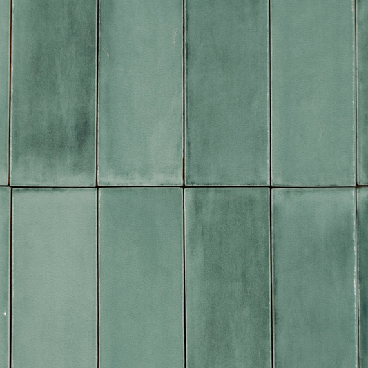 TBRICK Eucalyptus 2 x 6.5 zellige style glossy wall tile