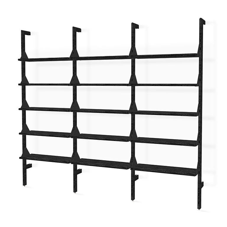 Gus* Modern BRANCH-3 Black Ash shelving unit
