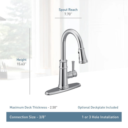 Moen BELFIELD™ Oil Rubbed Bronze pull-down kitchen faucet