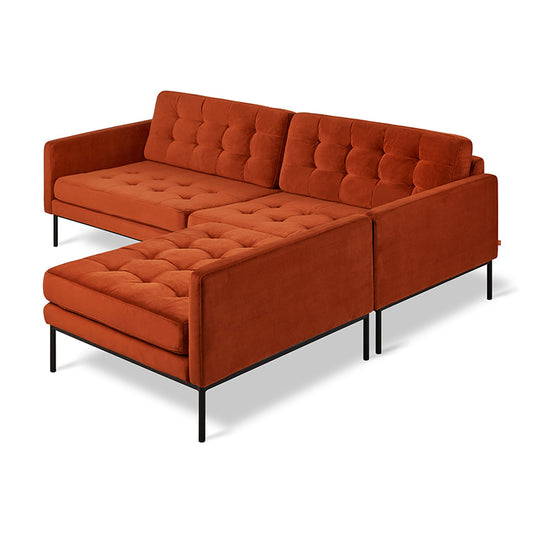 Gus* Modern TOWNE Velvet Russet bi-sectional