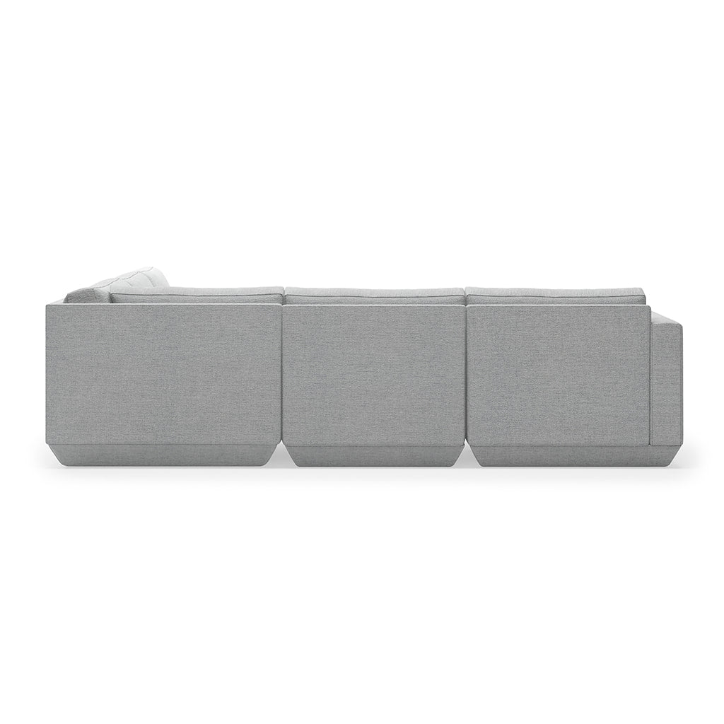 Gus* Modern PODIUM 5PC Corner Sectional - Bayview Silver