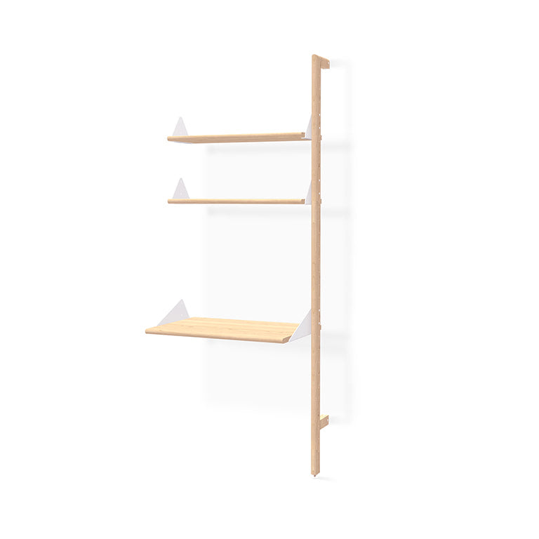 Gus* Modern BRANCH blonde / white / blonde ash desk unit add-on