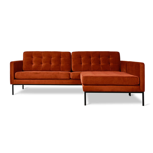 Gus* Modern TOWNE Velvet Russet bi-sectional