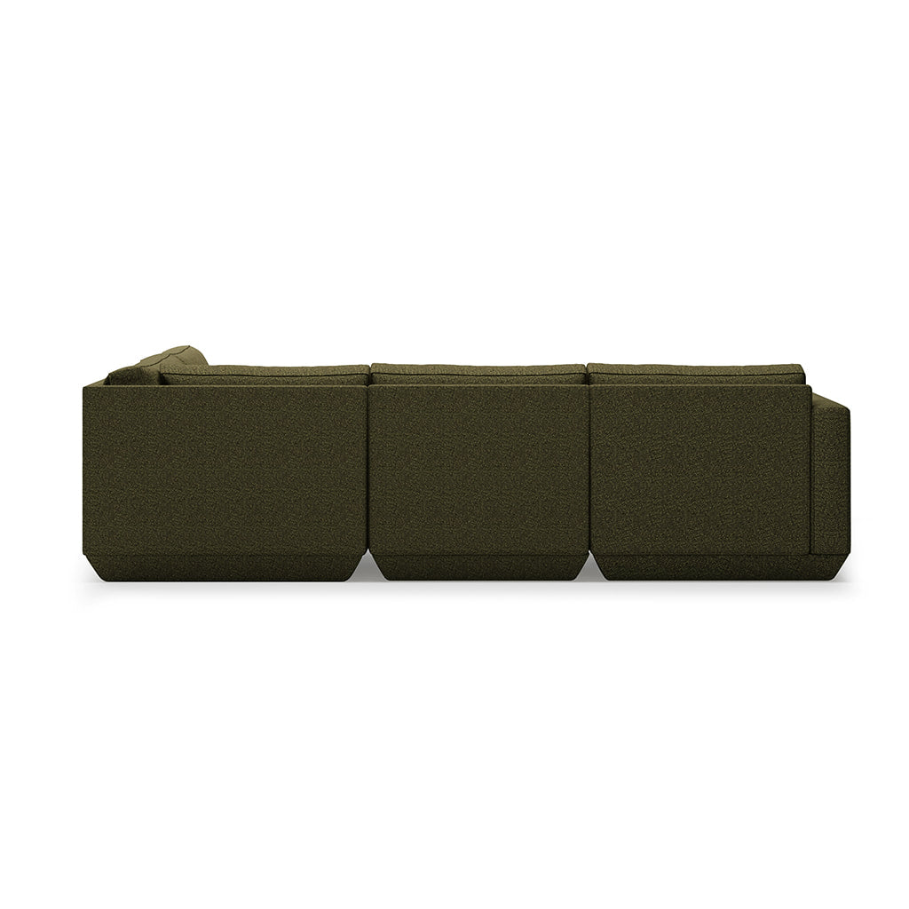Gus* Modern PODIUM 4PC Lounge Sectional A | Right - Copenhagen Terra