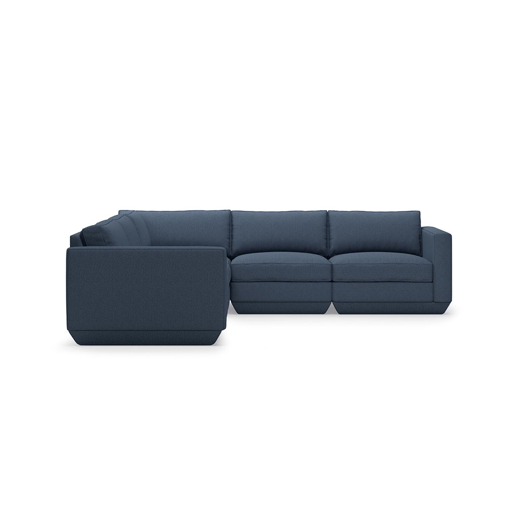 Gus* Modern PODIUM 5PC Corner Sectional - Hanson Navy