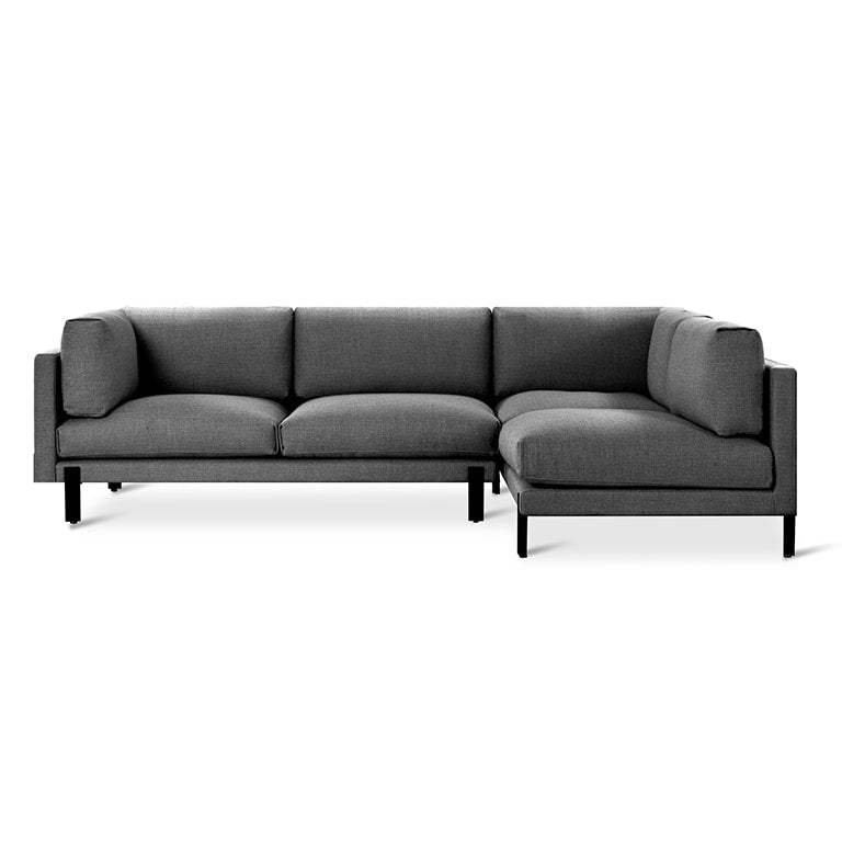 Gus* Modern SILVERLAKE Sectional | Right - Andorra Pewter