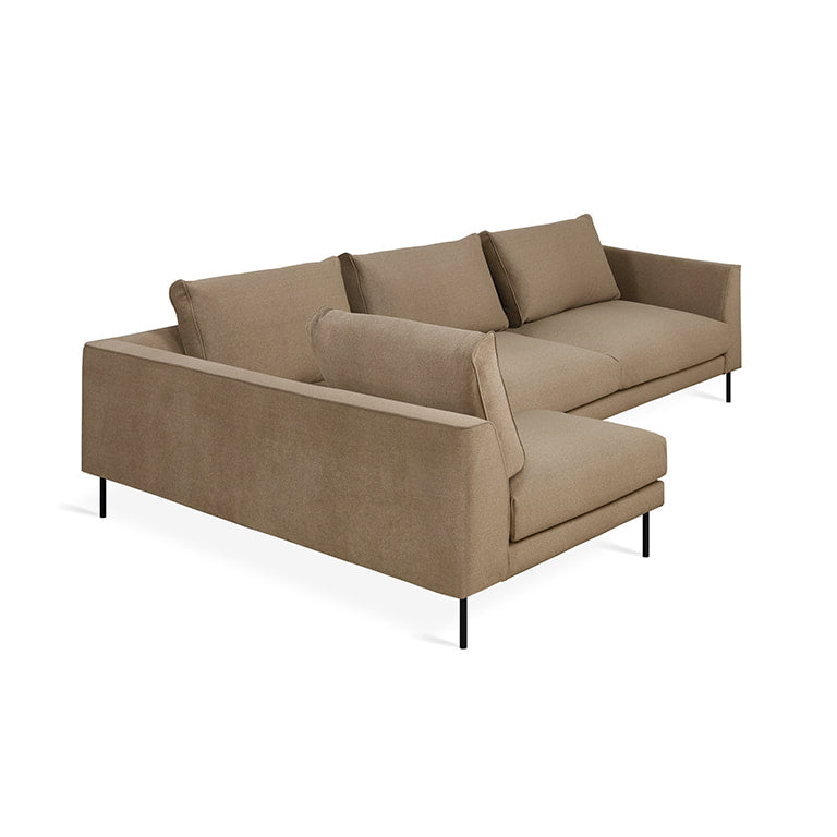 Gus* Modern RENFREW Sectional | Left - Merino Mocha