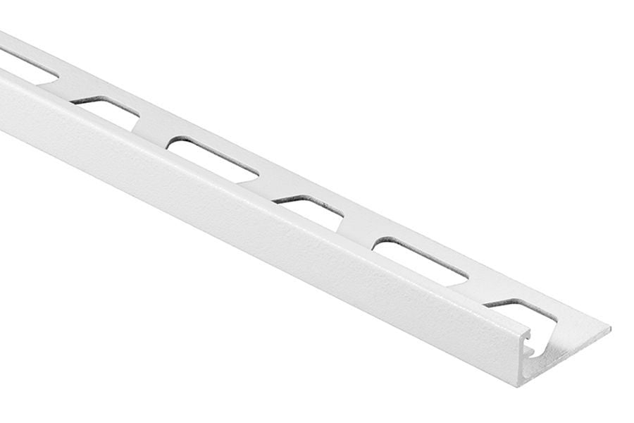 Schluter® MATTE WHITE 1/2-inch aluminum tile edge